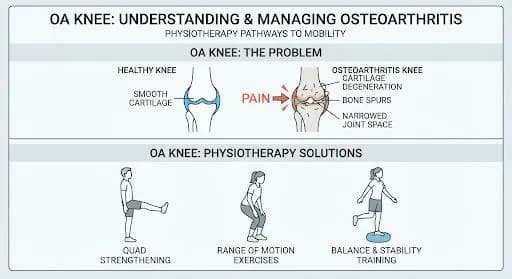 Sports Injury Physiotherapy JP Nagar Bengaluru — 4-Stage Pathway to Peak Performance Sports injury physiotherapy JP Nagar Bengaluru infographic — Pro Physiotherapy 4-stage pathway to peak performance showing sports injury recovery journey (injury → treatment on plinth → structured rehabilitation → return to sport with balance-board single-leg stance) and 3 physiotherapy benefits (restore mobility, strengthen joints, prevent re-injury), delivered by FIFA-certified physiotherapist for weekend warrior runners, marathoners and football athletes across JP Nagar 8th Phase, HSR Layout and Koramangala
